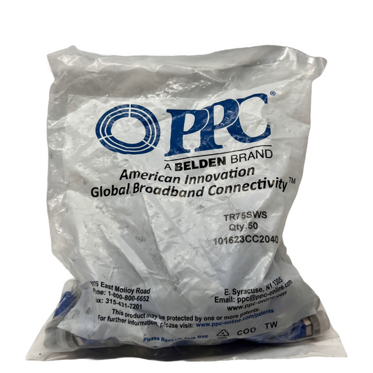 50 F Type Coaxial 75 Ohm Terminator Aqua Tight For Outdoor Use Satellite TV