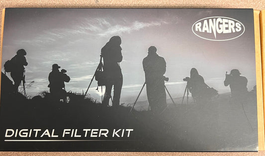 Rangers Digital Camera Filter Kit 72mm 4 Filters, Brush and Cloth and Case New