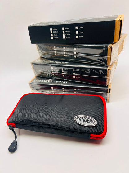 Rangers Digital Camera Filter Kit 72mm 4 Filters, Brush and Cloth and Case New