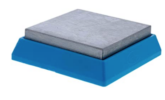 Bead Buddy Bench Block Steel With Cushion Base 2-1/2" Square Anvil 3/4" Thick