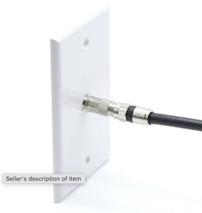 F59 Male Push on Antenna Cable Adapter RF Connector For RG6 or RG59 BA124 Pkg/50