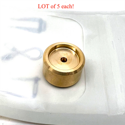LOT of 5 Brass Incense Holder Simple Clean Essential Design Minimalistic Style