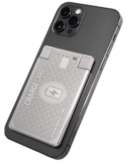 AquaVault AV10 Platinum 2300 mAh ChargeCard Credit Card PowerBank Apple Android
