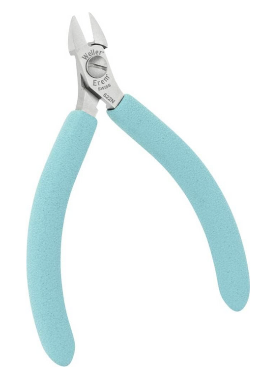 Weller Erem T622N 4-1/2" Precision Diagonal Full Flush Side Cutting Plier