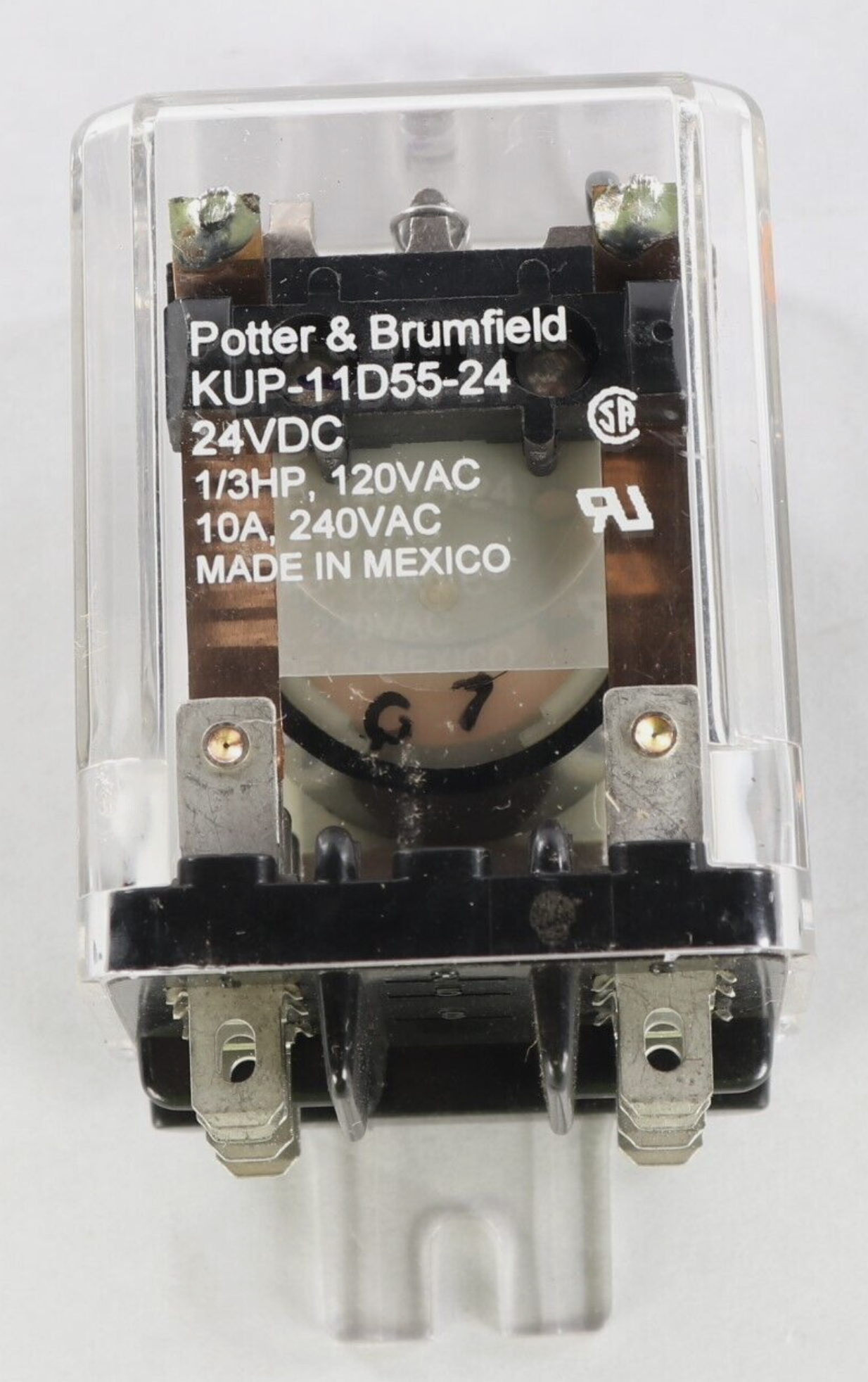 TE Potter & Brumfield KUP-11D55-24 Relay 2 Form C 24VDC Coil 10A 5-1393117-8