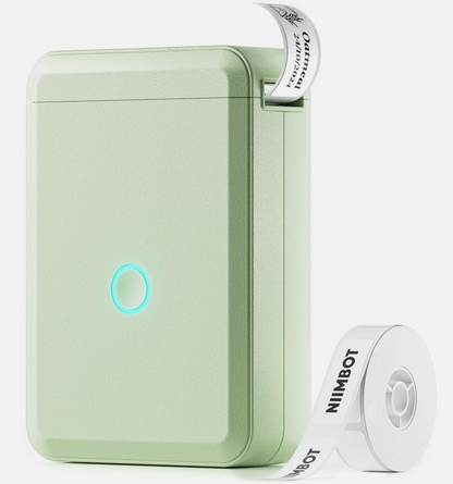 NimBot D110 Portable Bluetooth Wireless Thermal Label Printer Green New/ Sealed