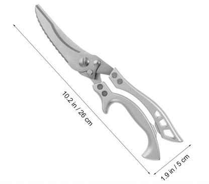 2 each Poultry Shears Heavy Duty Kitchen Shears Cut Bone Chicken Fish Meat