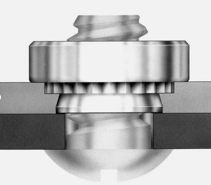 PEM S-M8-2ZI Self-Clinching Nut Flush Fastener Penn Engineering 100 each