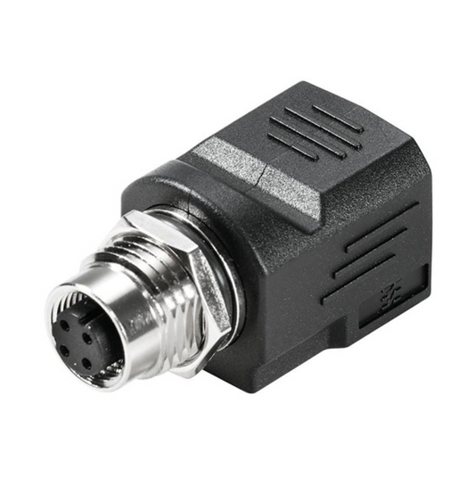 Weidmueller Adapter Circular Fe-Fe 4 Pos M12 To Modular RJ45 Jack 8901620000 New
