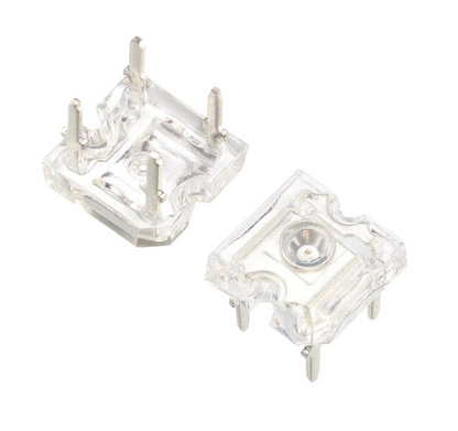 AMBER LED 585-590nm 4 Pin 1000-1500 MCD Superflux Clear 2.0-2.5V 10 Each