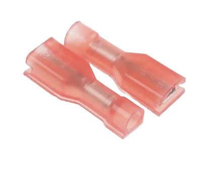 T.E. 2-520084-2 Faston Quick Connect Crimp Connectors 110 .125" 1000 Pcs 22-18GA