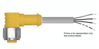 TURCK WKV 4.5T-8/S715 Single Ended Automation Cable Assembly 8m / 26ft U-68531