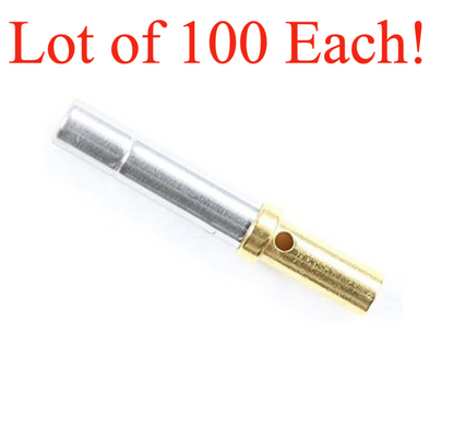 DEUTSCH T.E. 0462-201-1631 Gold Crimp Contact Terminal 16-20AWG FE Socket 100 Ea