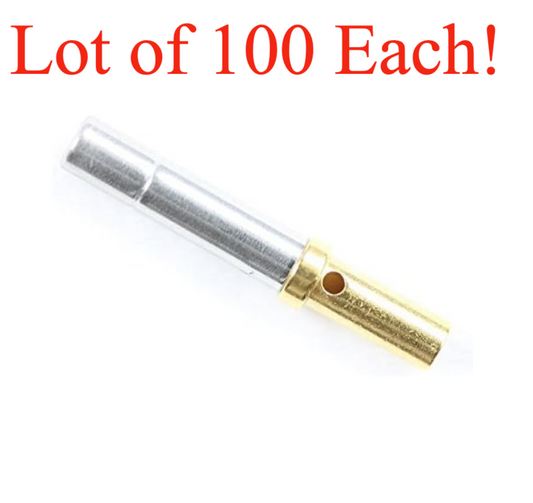 DEUTSCH T.E. 0462-201-1631 Gold Crimp Contact Terminal 16-20AWG FE Socket 100 Ea