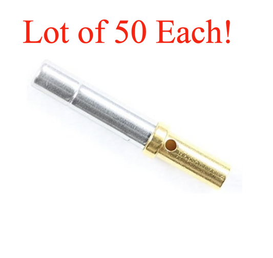 DEUTSCH T.E. 0462-201-1631 Gold Crimp Contact Terminal 16-20AWG FE Socket 50 Pcs