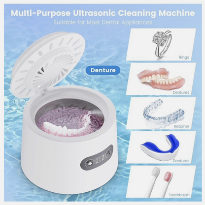 Ultrasonic Cleaner UC01 UV Sterilizing Dentures Dental Retainers Jewelry 2 Each!