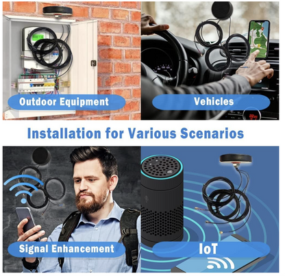 Combo Cellular MIMO 4G 3 Leads GPS & 4G LTE 2X2 MIMO 698~2690 MHz Combo Antenna