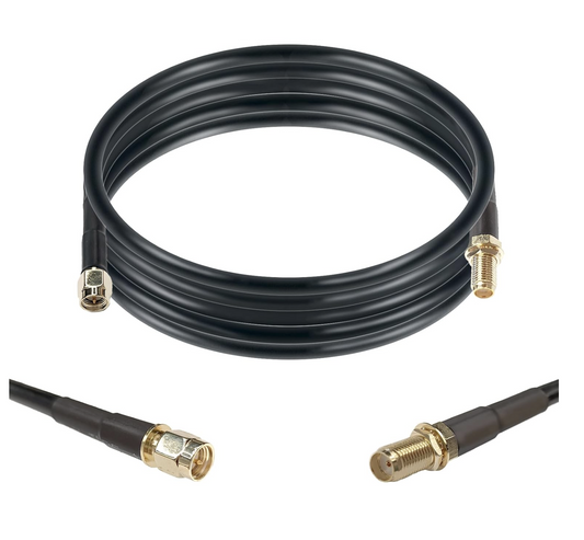 LMR200 Equivalent 2M (6.56 feet) SMA Male to SMA Female Coax Cable 50 Ohm