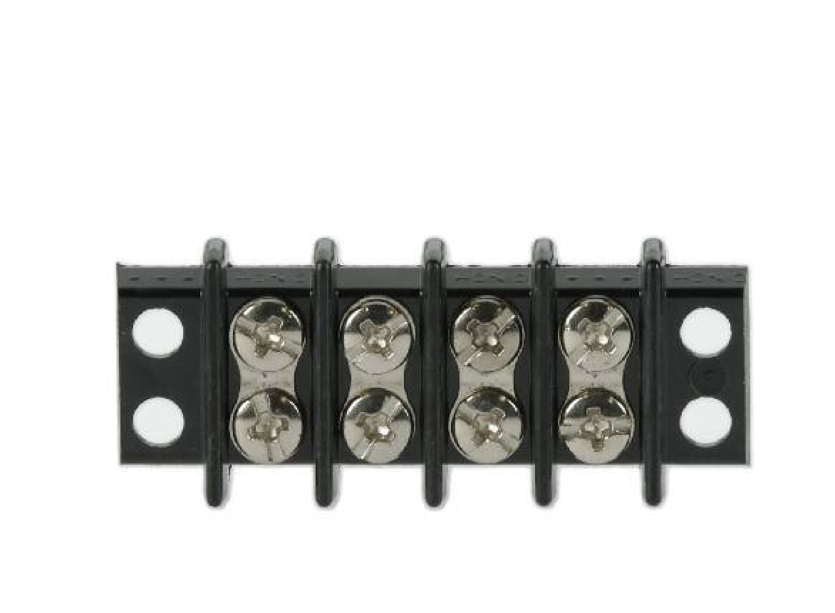 Cinch 4-140 Double Row 4 Circuit Screw Barrier Strip .375 16-22AWG Box of 126 Ea