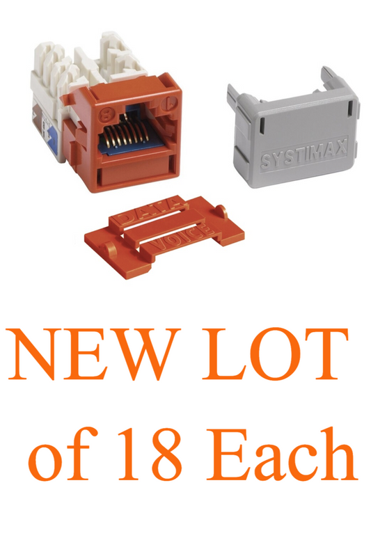 COMMSCOPE 760092379 MGS600 Orange GigaSpeed X10D RJ45 CAT6A Modular Jack 18 Each
