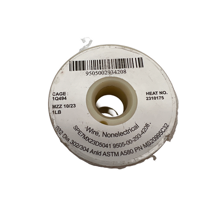 Stainless Steel Aviation Lock Safety Wire .032" MS20995C32 1 LB Spool 302/304