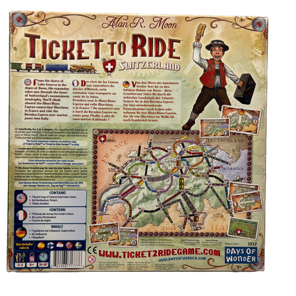 Days of Wonder Ticket To Ride Switzerland Expansion Game