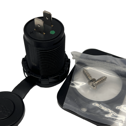 Dual USB A Socket SCI Brand A13-194BPS-BB3 Input 12-24VDC Output 5V/2.1A