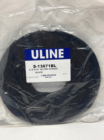 VELCRO® Brand 129541 One-Wrap® Hook Loop Strap 1/2"X75' 25 Yard Black S-13671BL