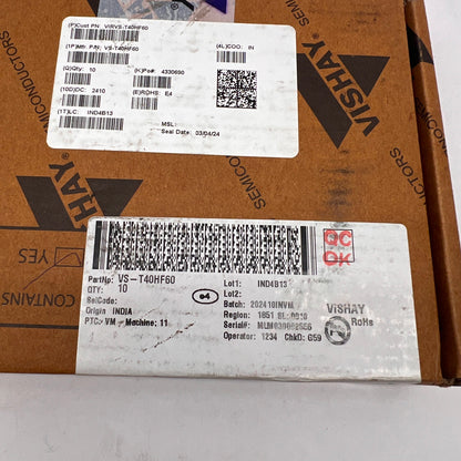 VISHAY VS-T40HF60 Diode Module 600V 40A ROHS Lot/10 Each
