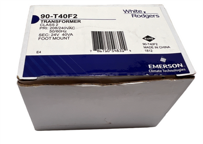 White Rogers 90-T40F2 Transformer Class 2 208/240VAC to 24VAC 40VA New BOX/20