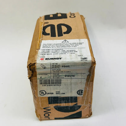 4pc Burndy YS44L 1000 kcmil CU Standard Barrel Internal Chamfer Tin Plated 35KV