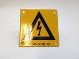 2 Metal Porcelain Enamel Sign WARN High Voltage Electrical Shock Hazard New OSHA