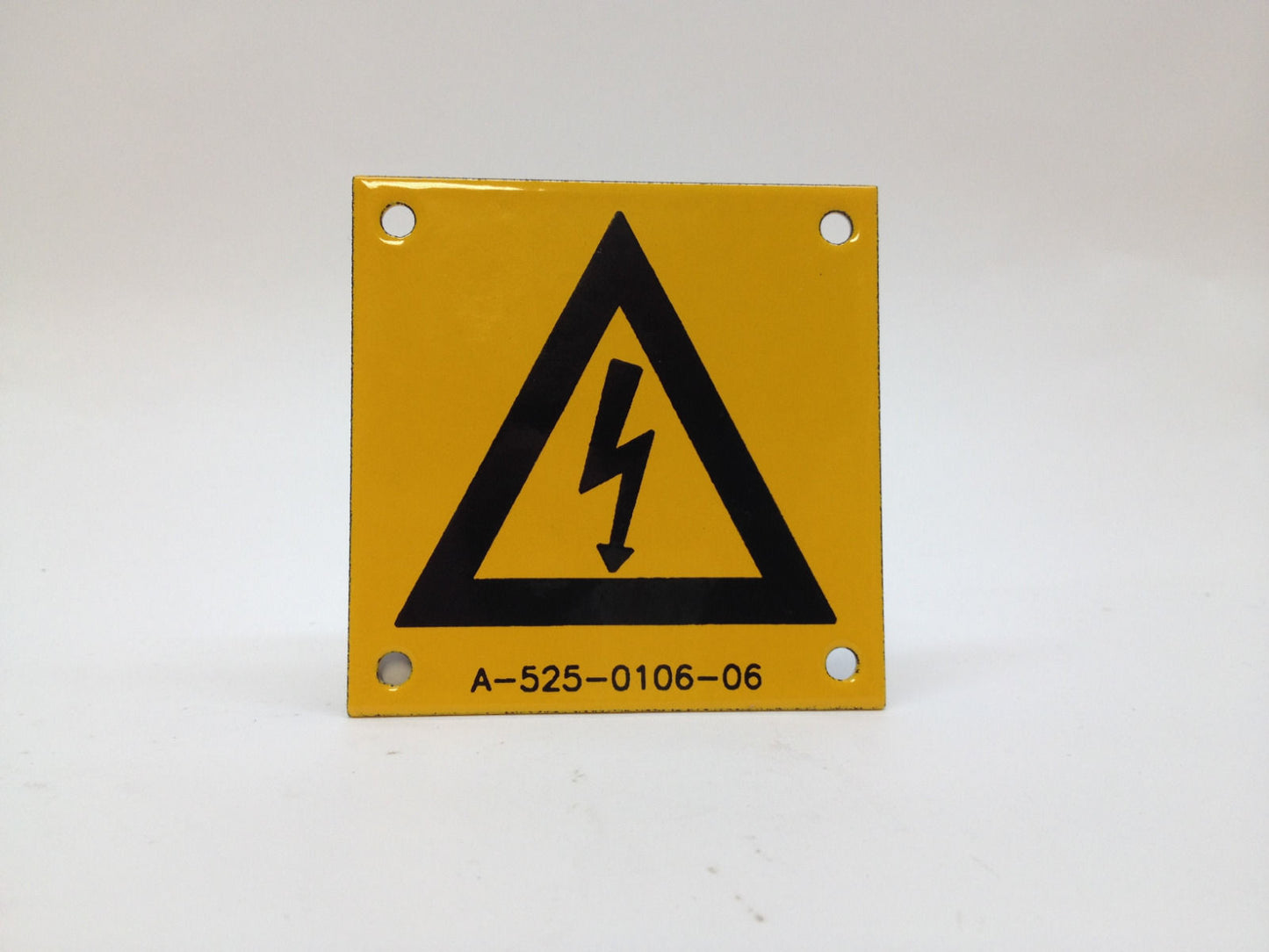 2 Metal Porcelain Enamel Sign WARN High Voltage Electrical Shock Hazard New OSHA
