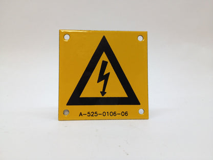2 Metal Porcelain Enamel Sign WARN High Voltage Electrical Shock Hazard New OSHA