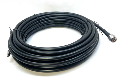 50 FT N Male to SMA Male Low Loss 400 Coaxial Cable Assembly 50 OHM LMR Equiv.