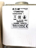 EATON BUSSMANN 170M6752 High Speed Square Body Fuse 700V (UL) 690V (IEC) 1600AMP