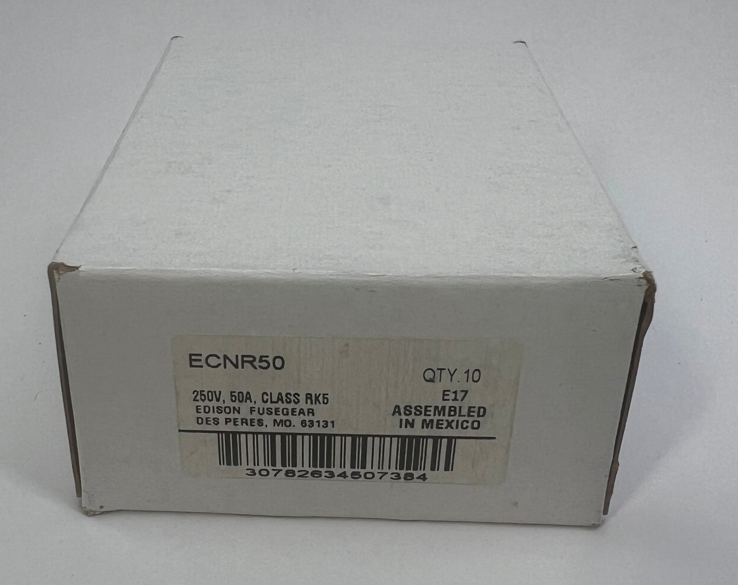 ECNR50 10 pcs 250 Volts 50 Amp Bullet Fuses Bussmann Edison NIB New Free Ship