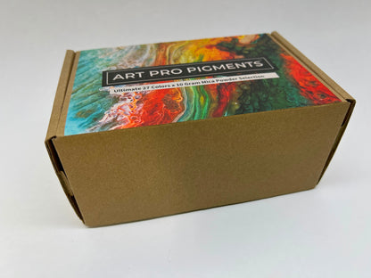 Art Pro Pigments 270g Mica Powder for Epoxy Resin 27 Colors 10g each Soap Candle